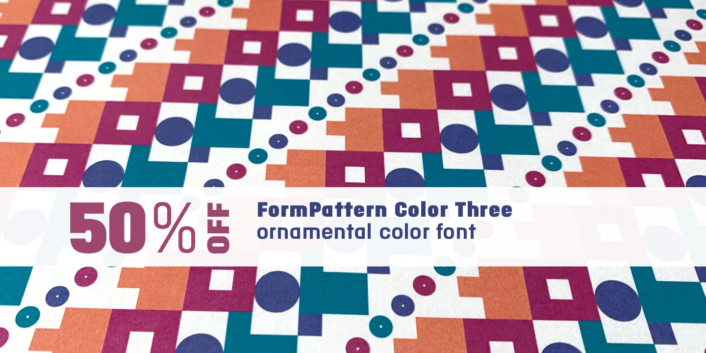FormPattern Color Three Analogous Font preview
